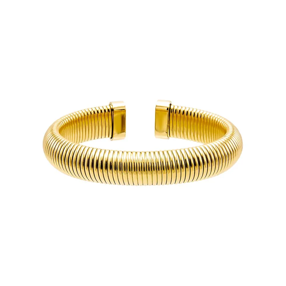 Solid Wide Snake Open Claw Bangle Bracelet