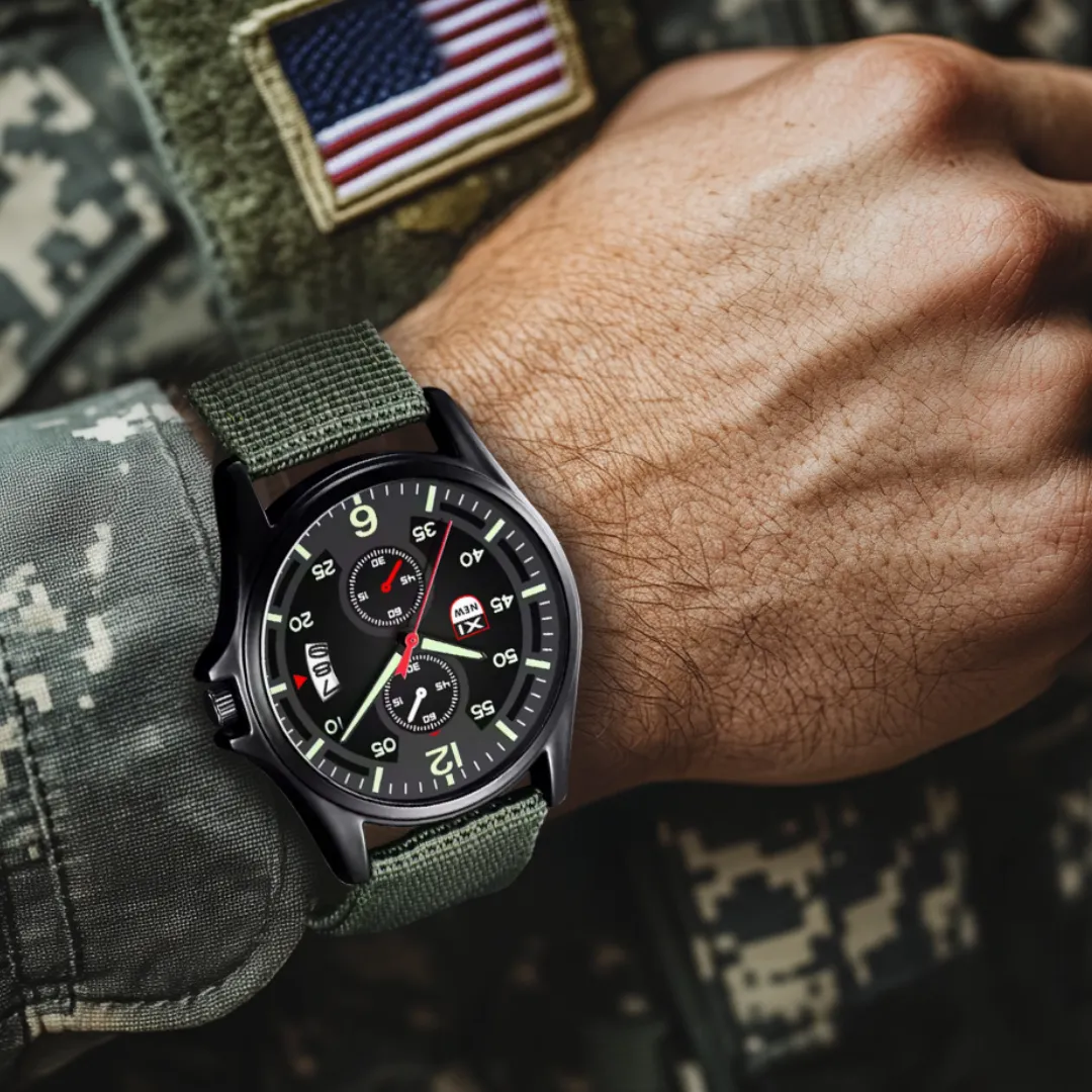 Sporty Military Quartz Watch