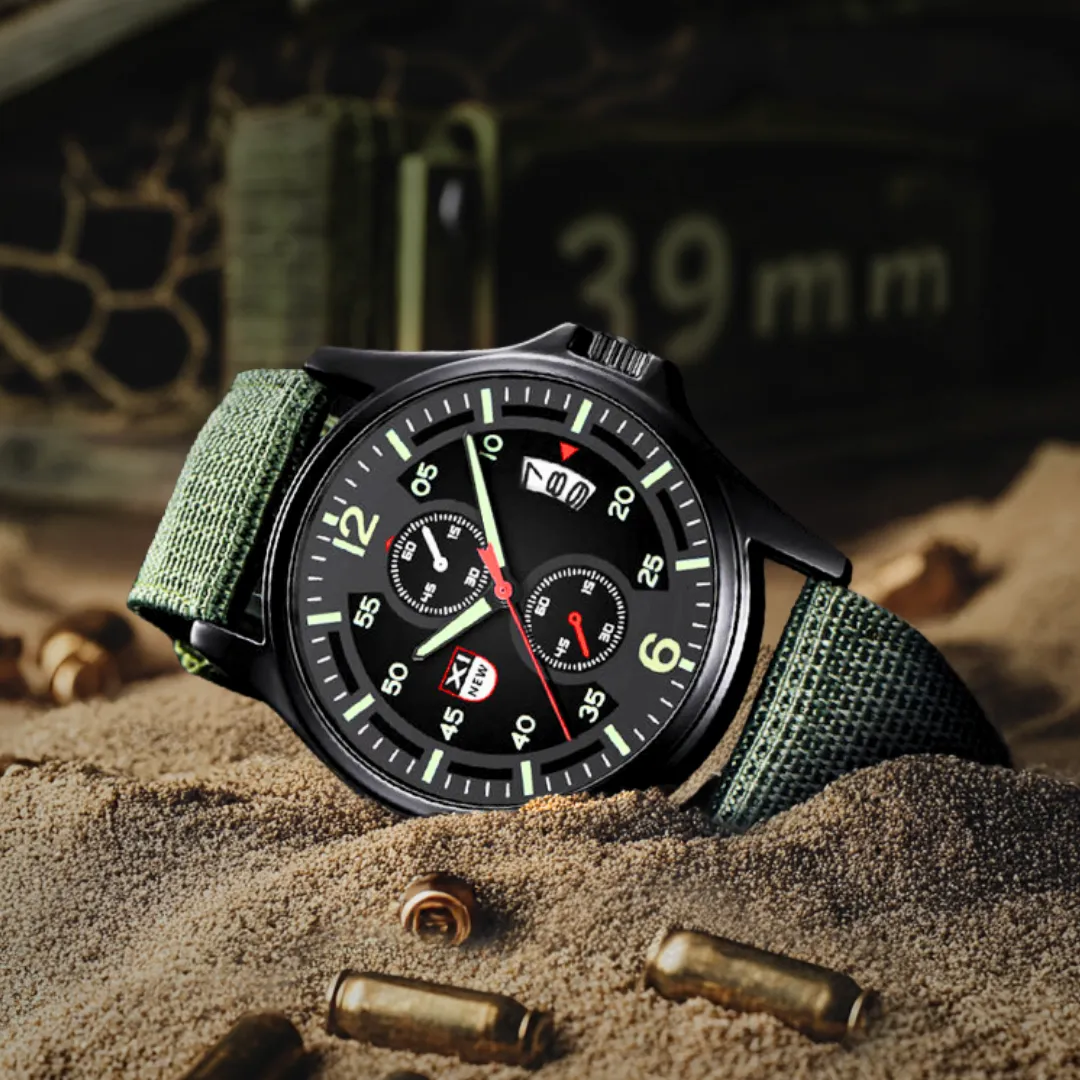 Sporty Military Quartz Watch