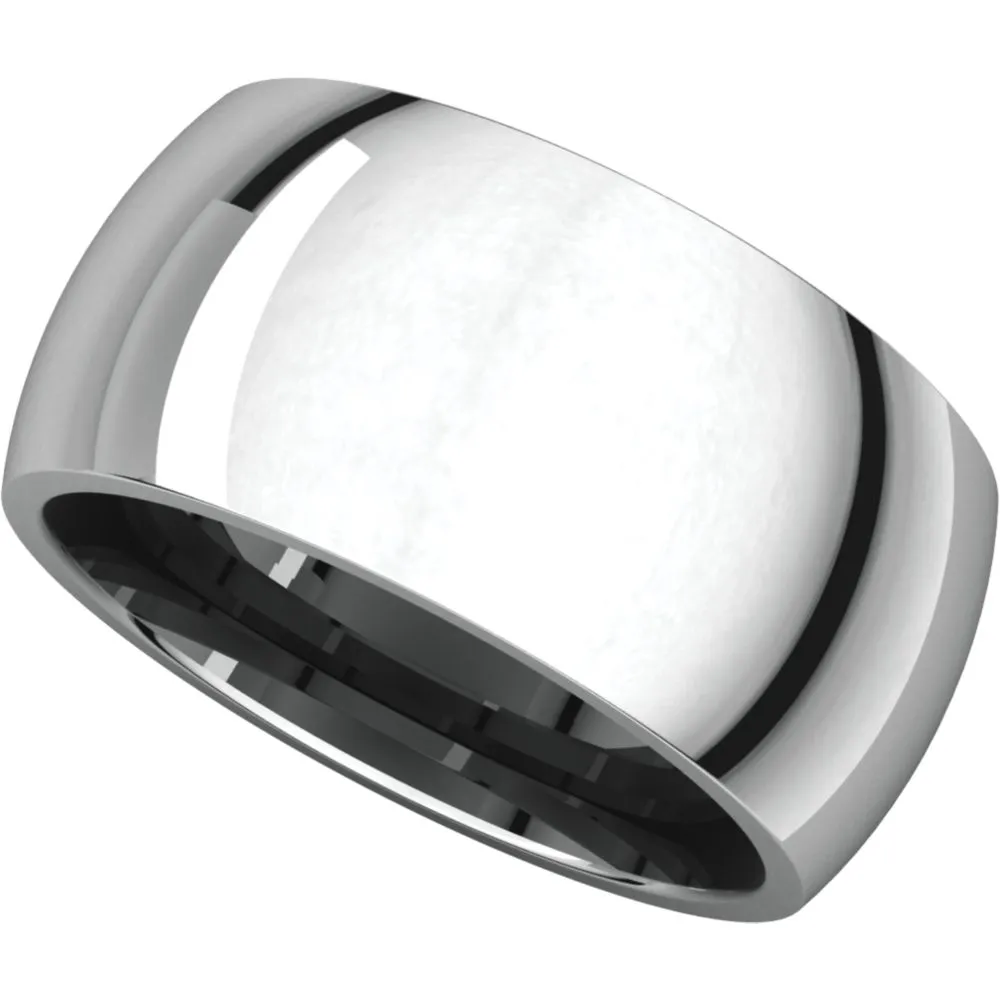 Sterling Silver 12mm Comfort Fit Band, Size 4.5