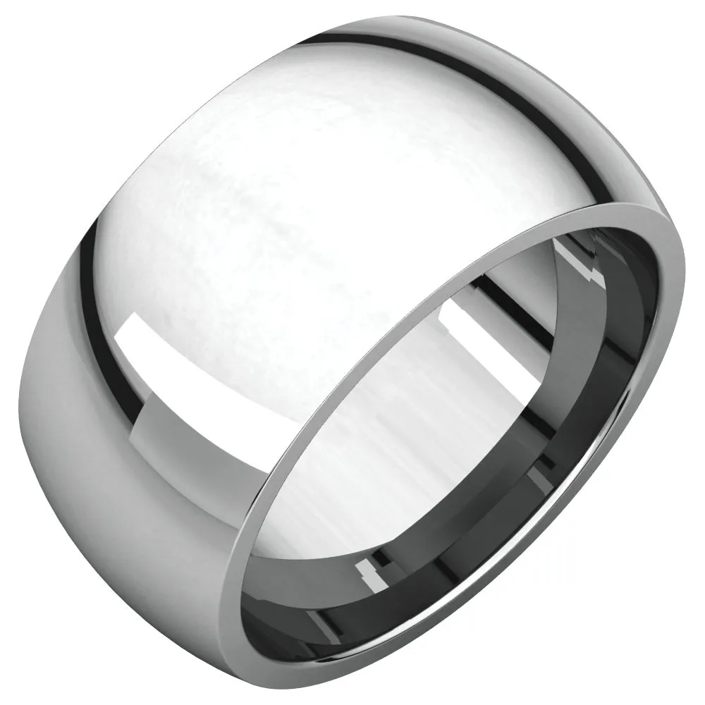 Sterling Silver 12mm Comfort Fit Band, Size 4.5