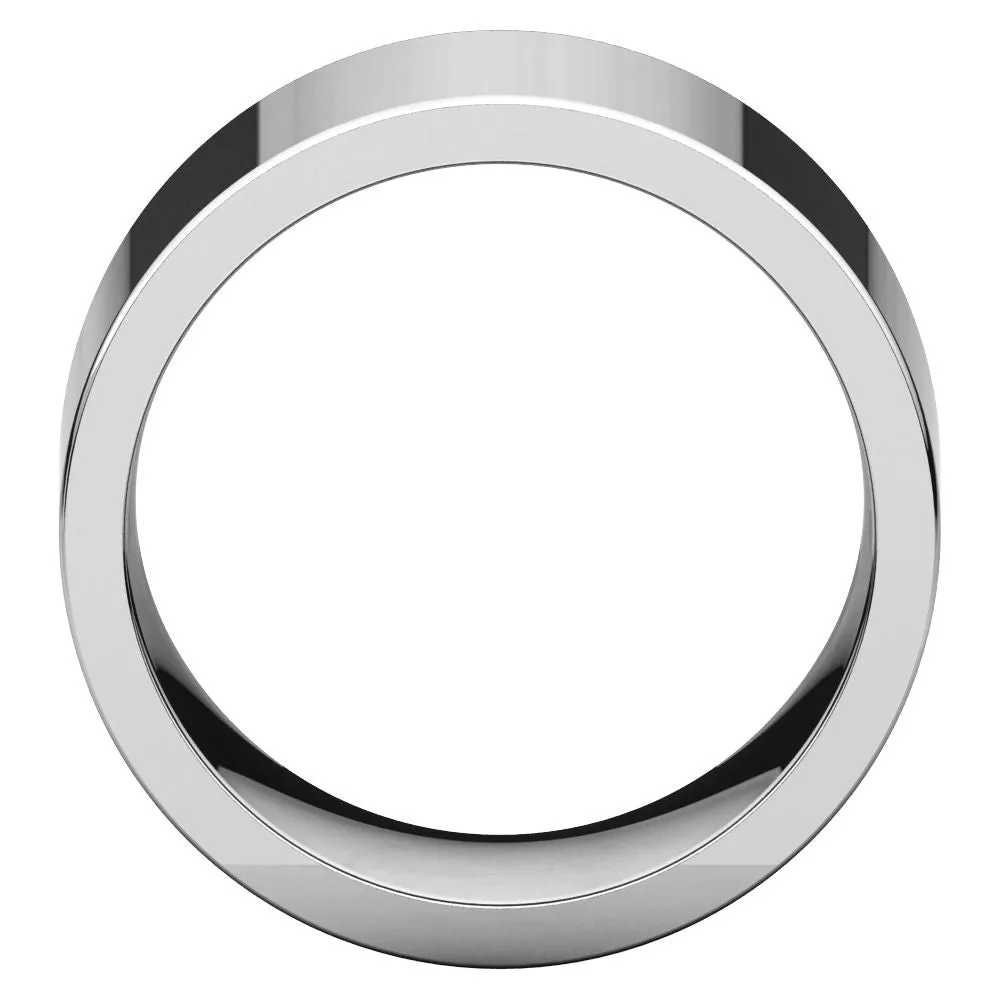 Sterling Silver 12mm Flat Comfort Fit Band, Size 11