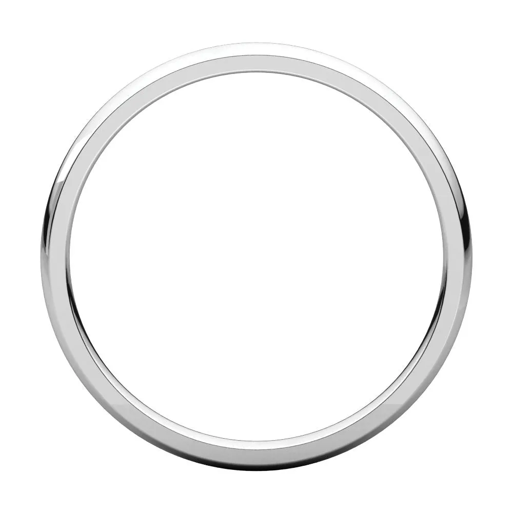 Sterling Silver 2mm Light Comfort Fit Band, Size 6