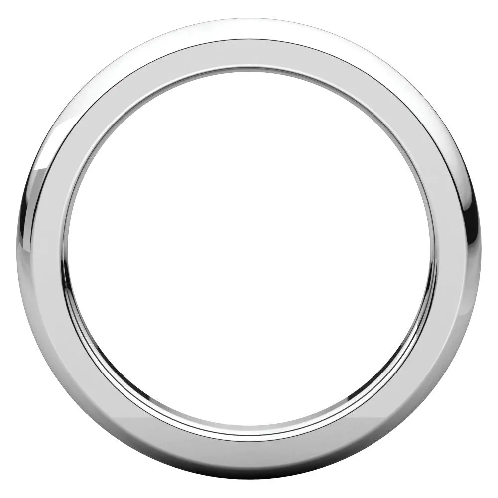 Sterling Silver 3mm Heavy Comfort Fit Band, Size 10