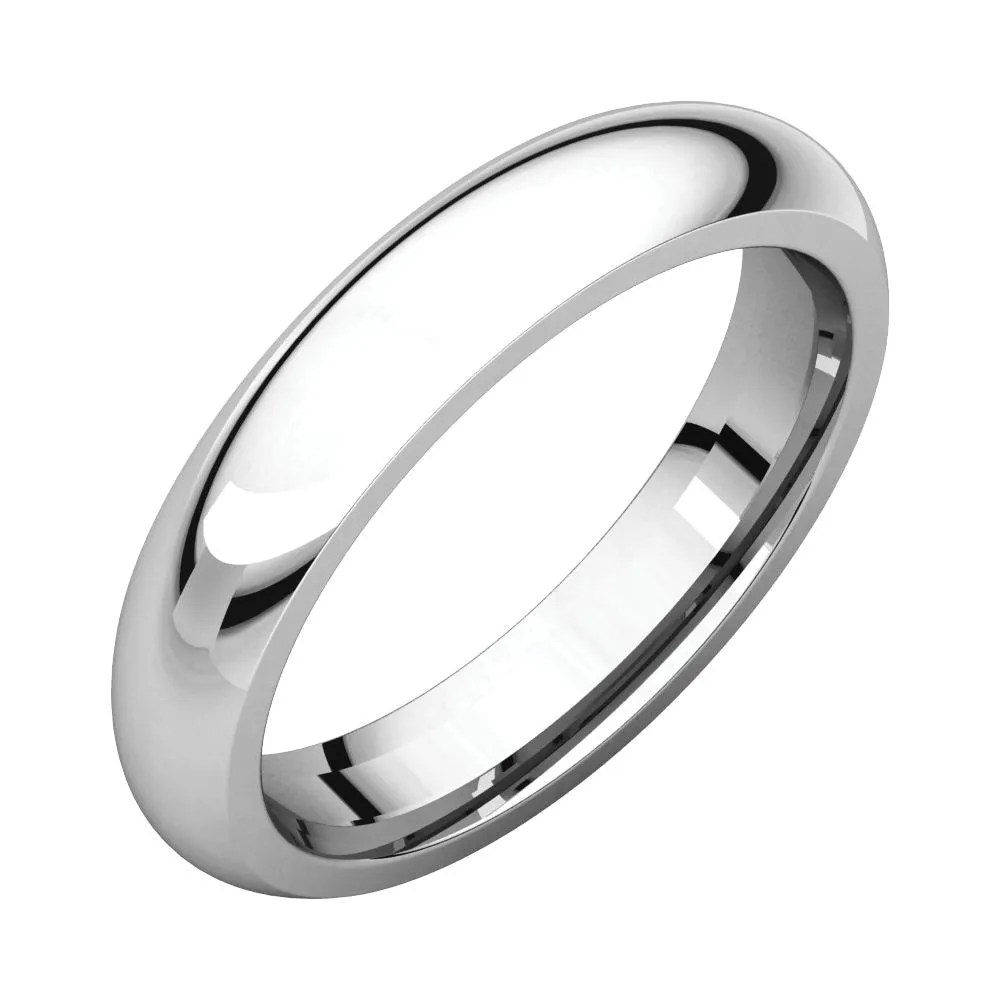 Sterling Silver 4mm Comfort Fit Band, Size 13