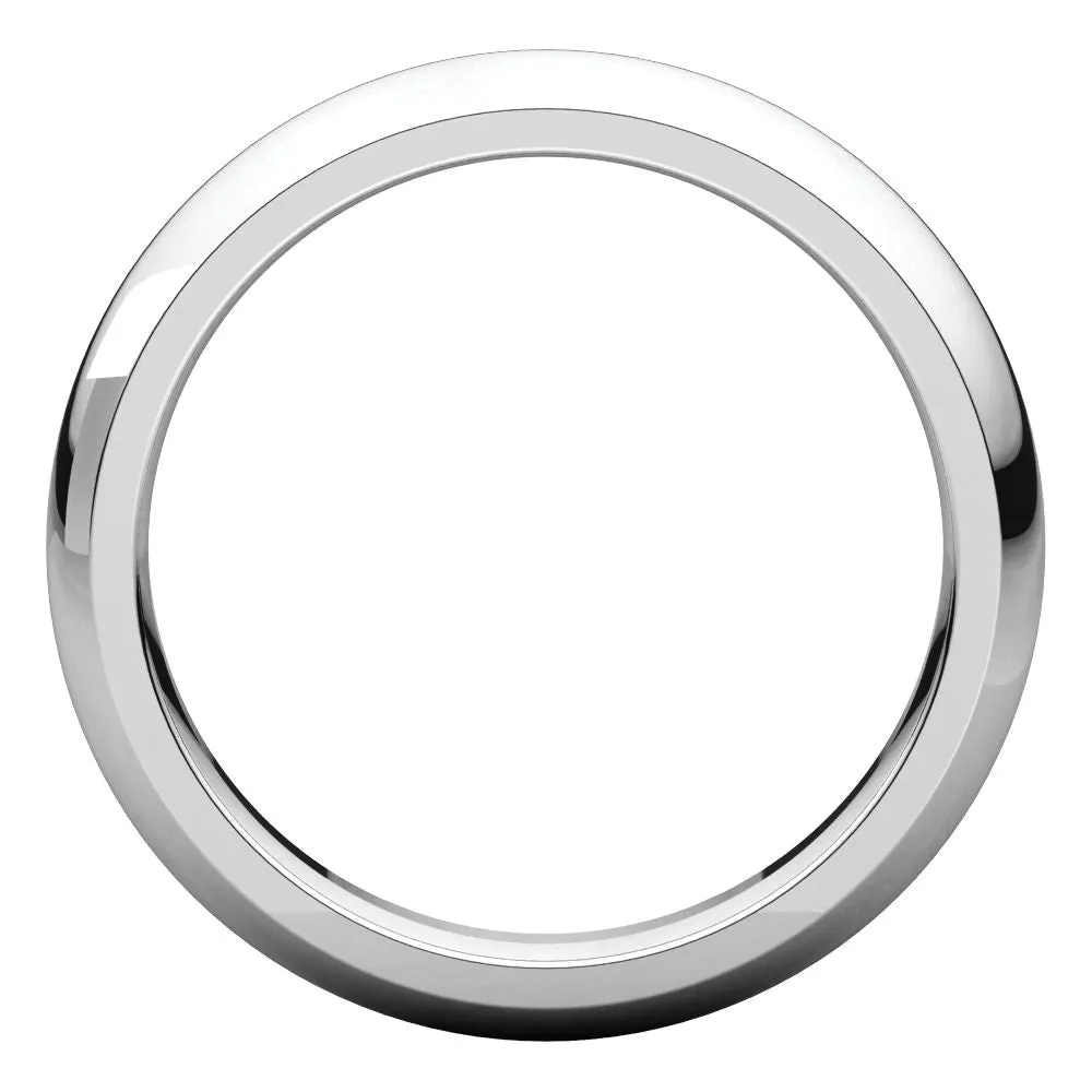 Sterling Silver 4mm Comfort Fit Band, Size 8.5