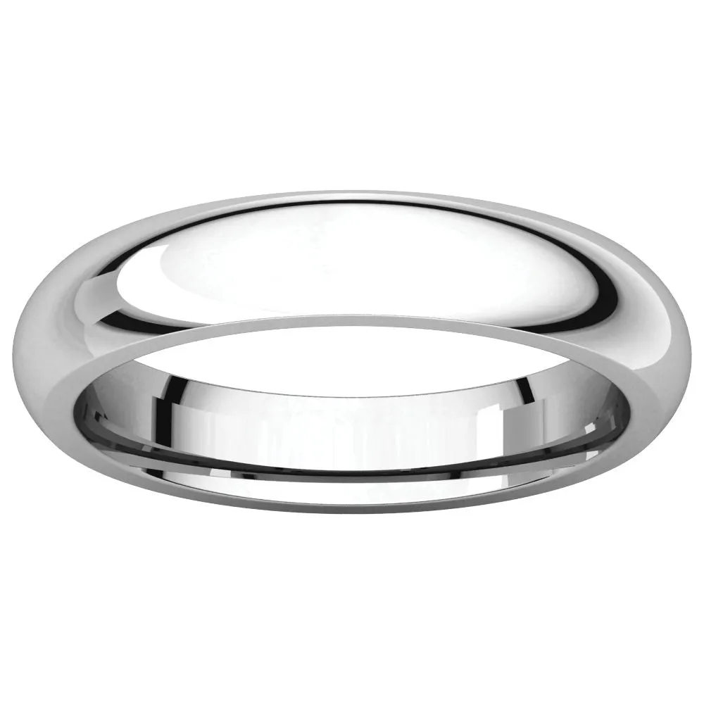 Sterling Silver 4mm Comfort Fit Band, Size 8.5