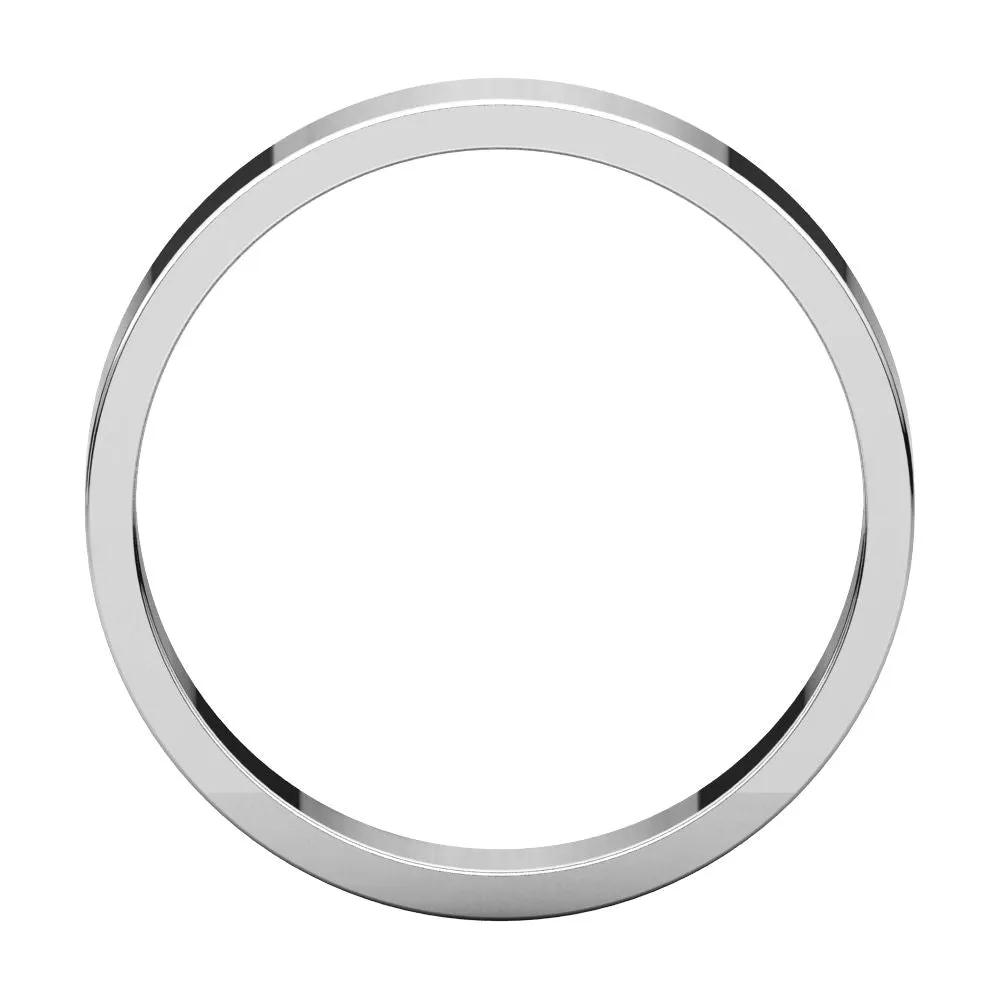 Sterling Silver 4mm Flat Band, Size 10