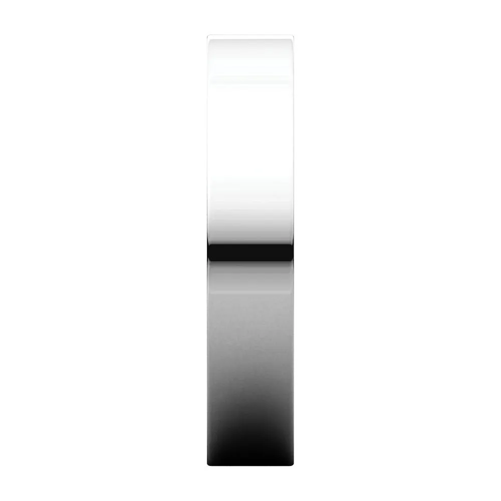 Sterling Silver 4mm Flat Band, Size 10