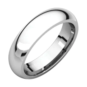 Sterling Silver 5mm Comfort Fit Band, Size 8.5
