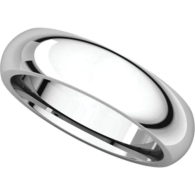 Sterling Silver 5mm Comfort Fit Band, Size 8.5