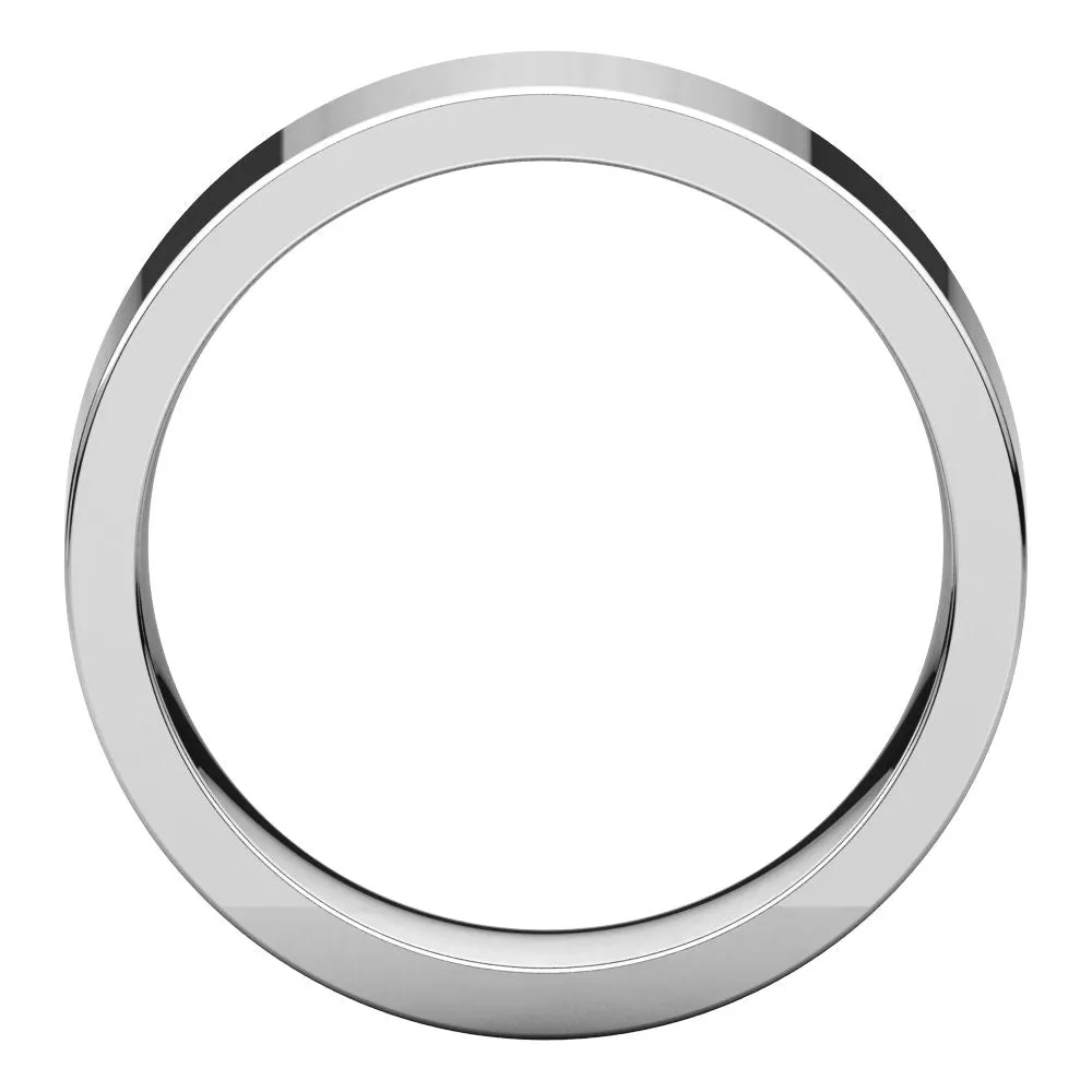 Sterling Silver 6mm Flat Band, Size 10.5