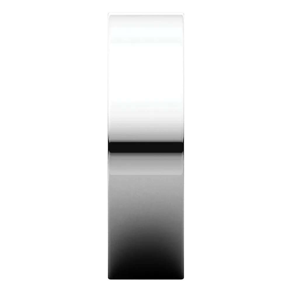 Sterling Silver 6mm Flat Band, Size 10.5