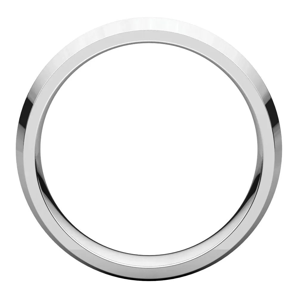 Sterling Silver 6mm Knife Edge Comfort Fit Band, Size 9