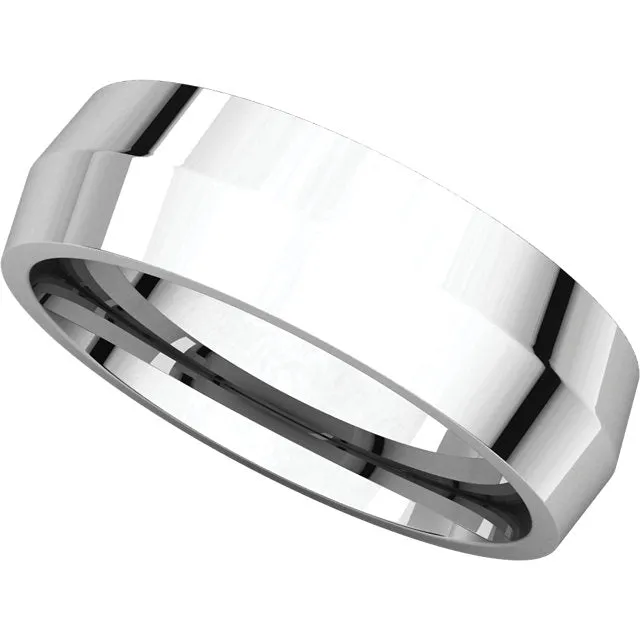 Sterling Silver 6mm Knife Edge Comfort Fit Band, Size 9