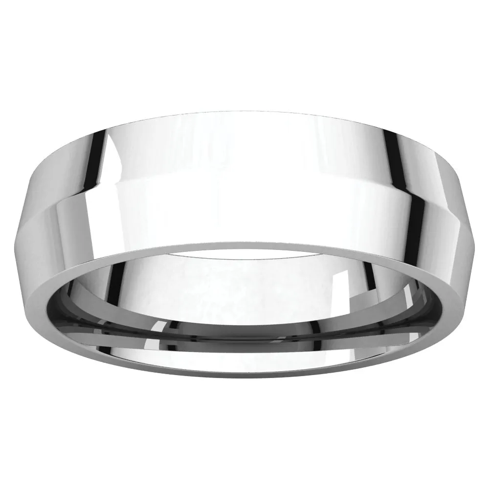 Sterling Silver 6mm Knife Edge Comfort Fit Band, Size 9
