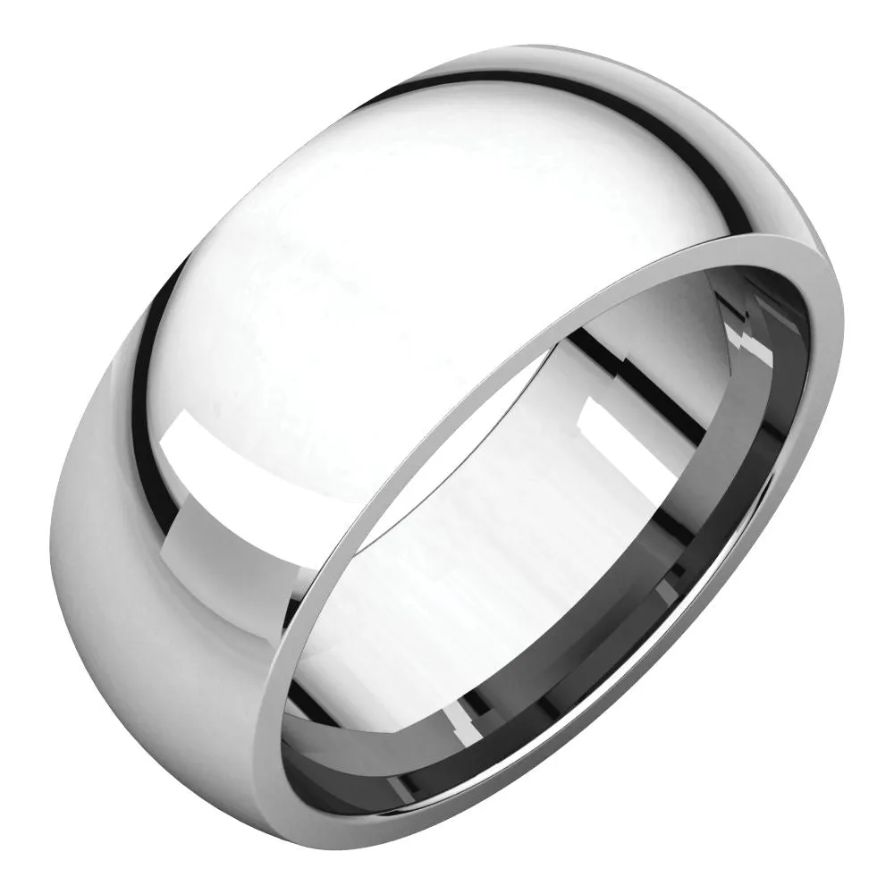 Sterling Silver 8mm Comfort Fit Band, Size 8