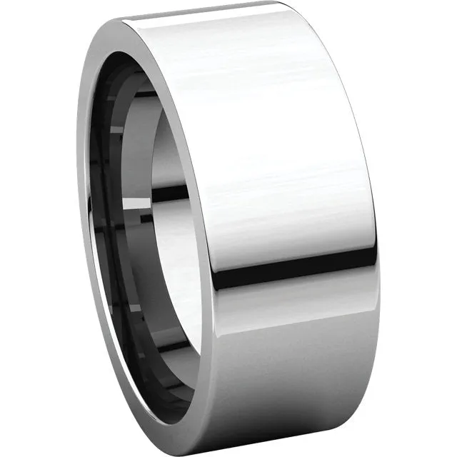 Sterling Silver 8mm Flat Band, Size 7