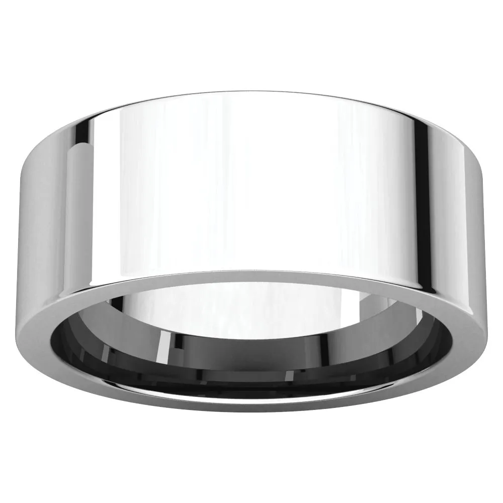 Sterling Silver 8mm Flat Band, Size 7