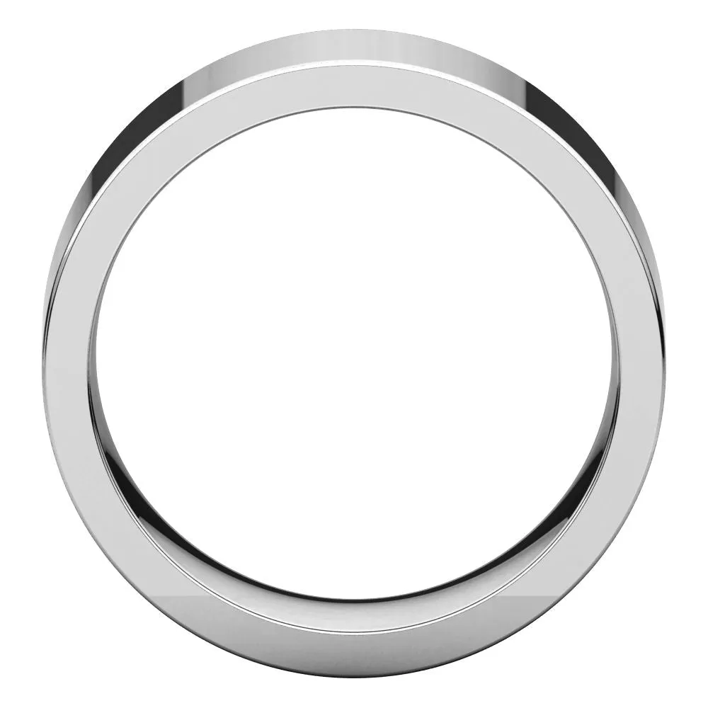 Sterling Silver 8mm Flat Band, Size 7