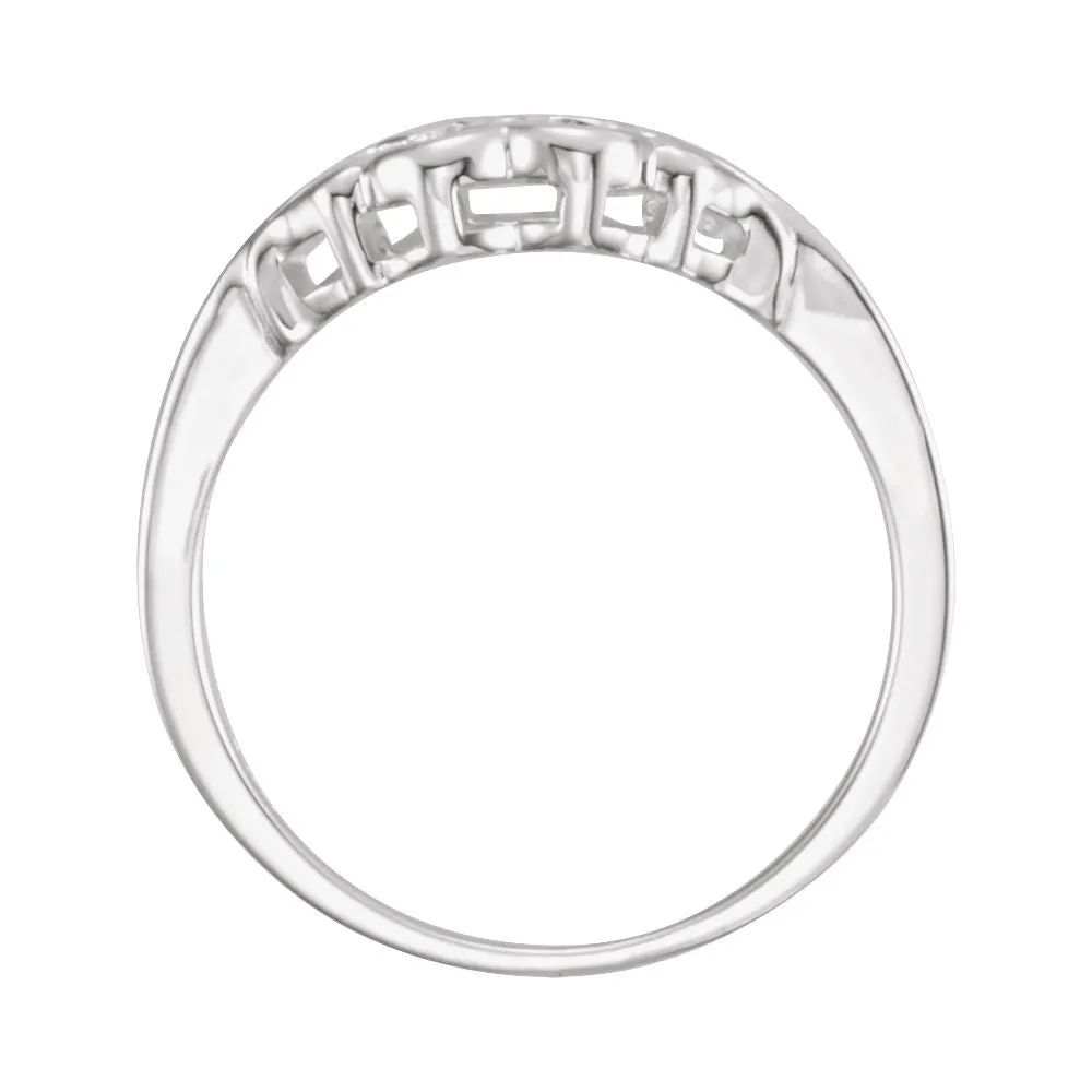 Sterling Silver Chastity Ring® Size 8