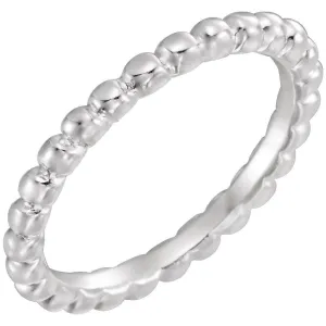 Sterling Silver Stackable Metal Fashion Ring Size 7