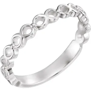 Sterling Silver Stackable Ring, Size 7