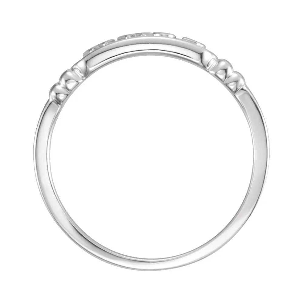 Sterling Silver What Would Jesus Do Ring, Size 10