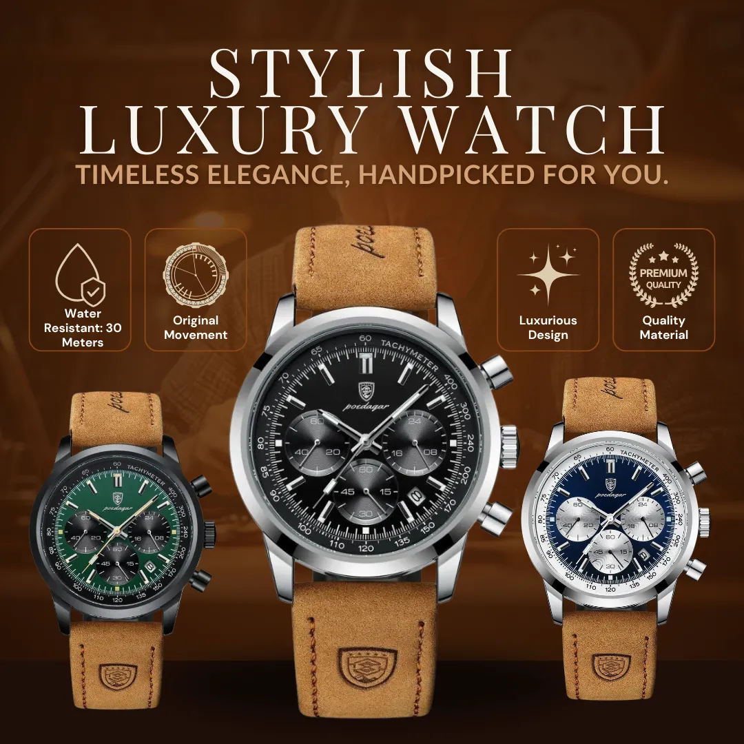 Stylish Luxury Leather Watch