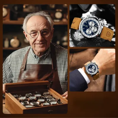 Stylish Luxury Leather Watch