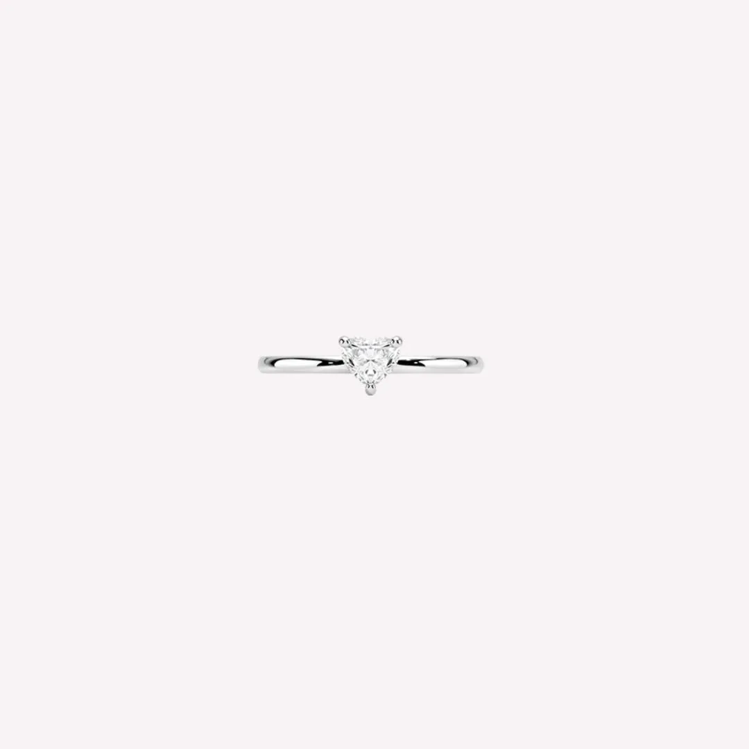 Sweet-heart Ring in 92.5 Sterling Silver