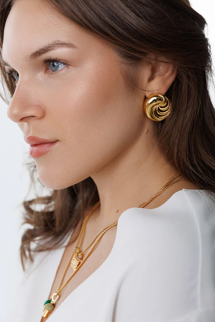 SWIRL BOLD EARRINGS