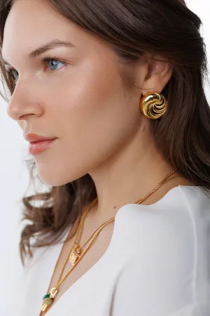 SWIRL BOLD EARRINGS