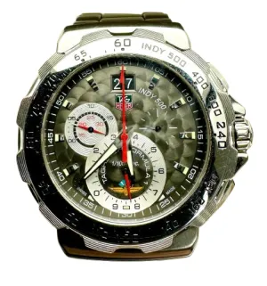 Tag Heuer INDY500 CAH101A Quartz Grey Dial Stainless Steel Bracelet Men Watch