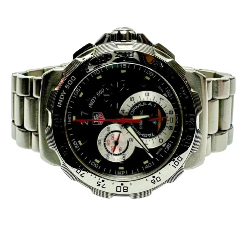 Tag Heuer INDY500 CAH101A Quartz Grey Dial Stainless Steel Bracelet Men Watch