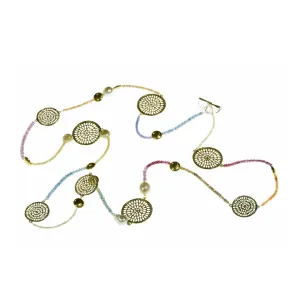 Tahitian Pearl & Sapphire Pinwheel Necklace