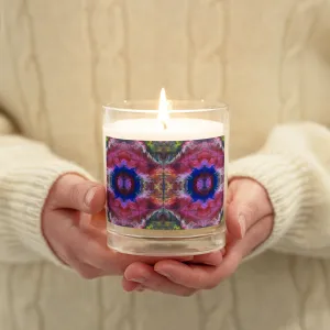 The Flame Watches Back Glass jar soy wax candle