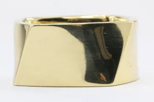 Tiffany & Co 18K Gold Frank Gehry Torque Ring Band 12mm Size 10