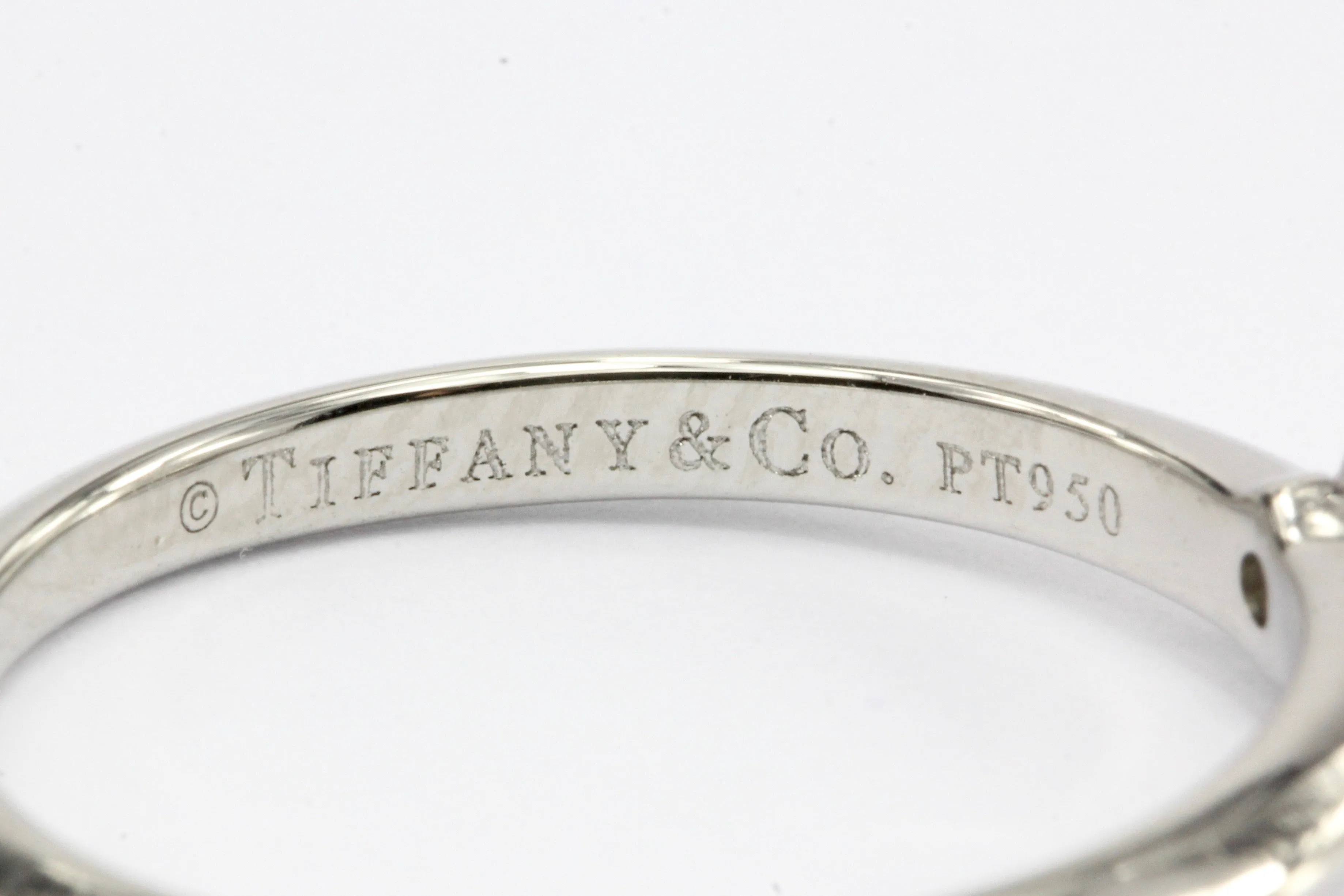 Tiffany & Co Platinum & Princes Cut Diamond Solitaire Engagement Ring