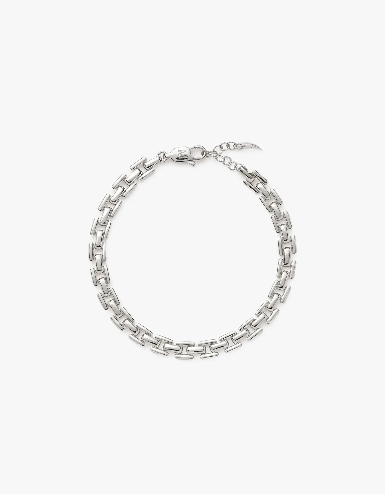Timepiece Link Chain Bracelet - Silver