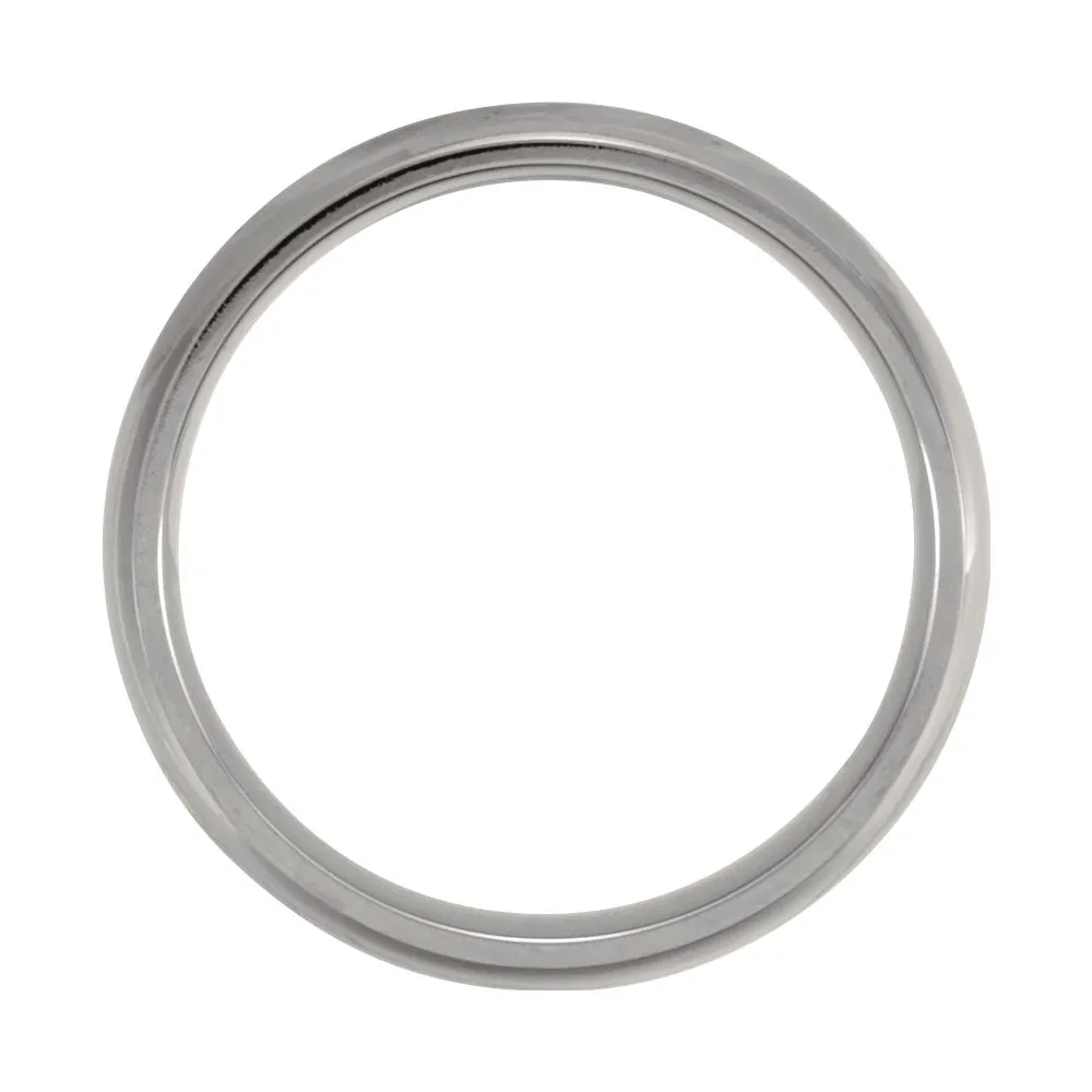 Titanium 6mm Domed Polished Band Size 5.5