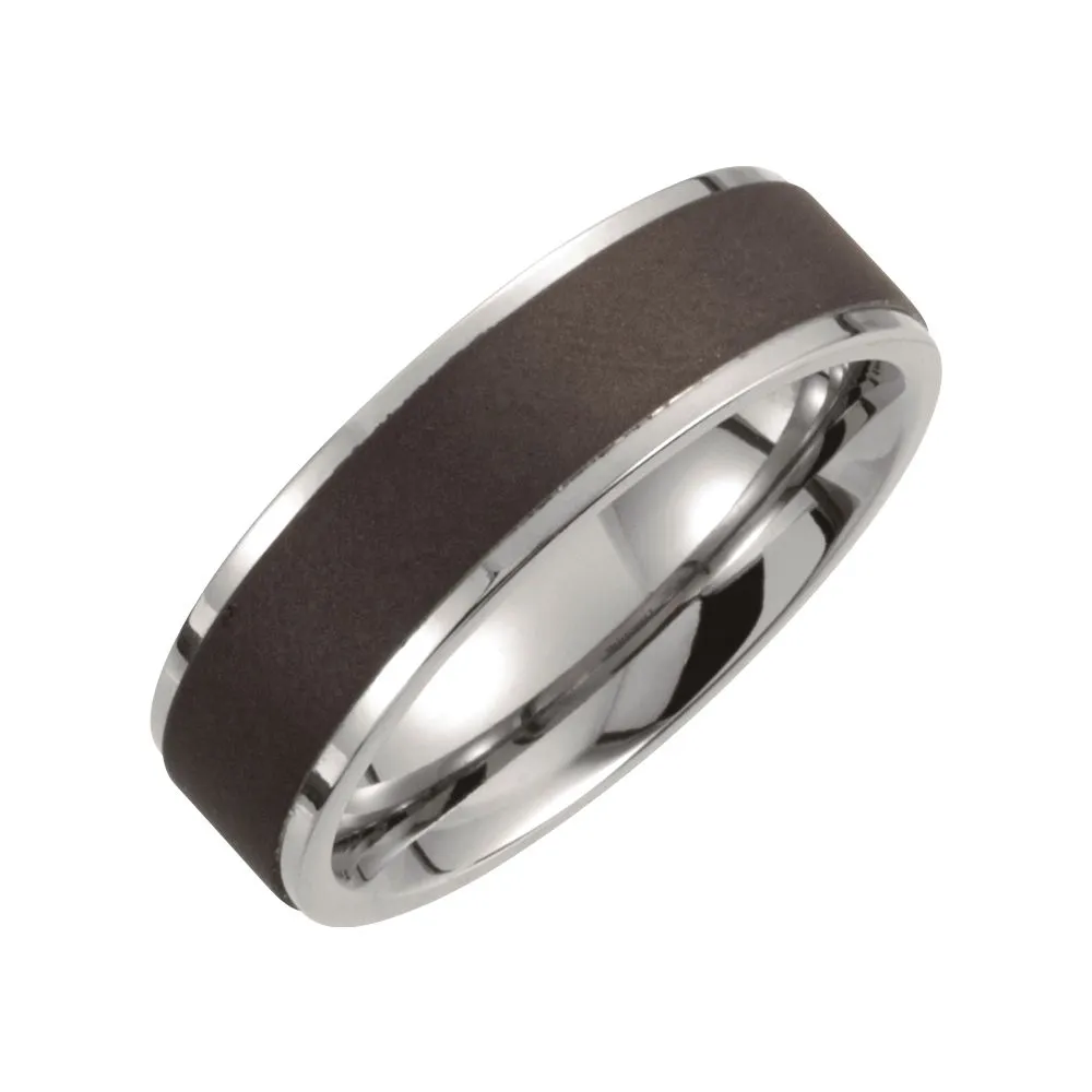 Titanium Oxidized Band, Size 12