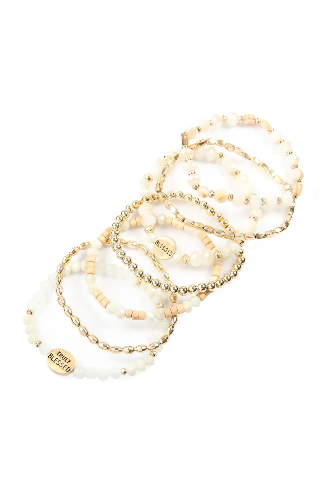 TRULY BLESSED CHARM MIX BEADS BRACELET