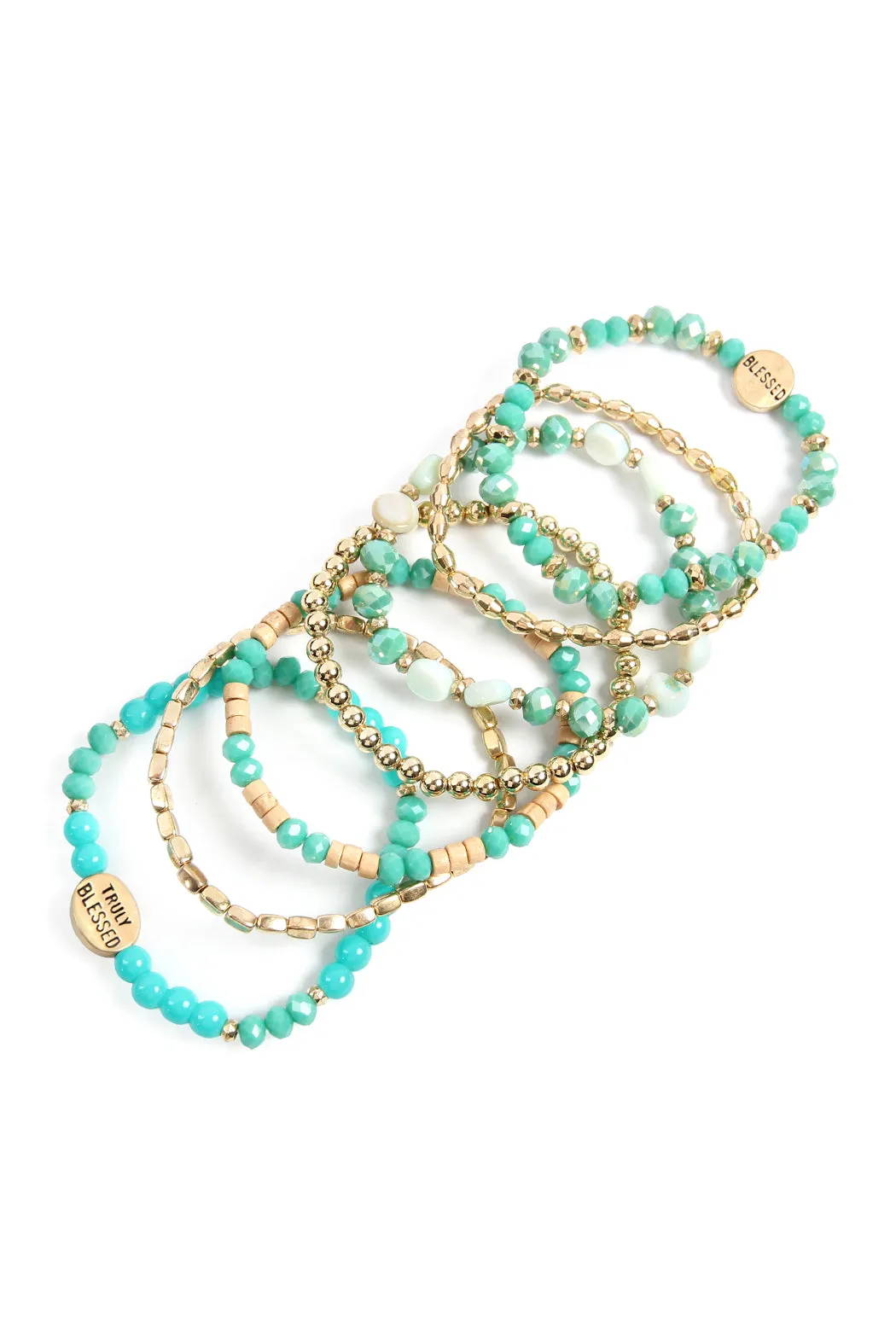 TRULY BLESSED CHARM MIX BEADS BRACELET