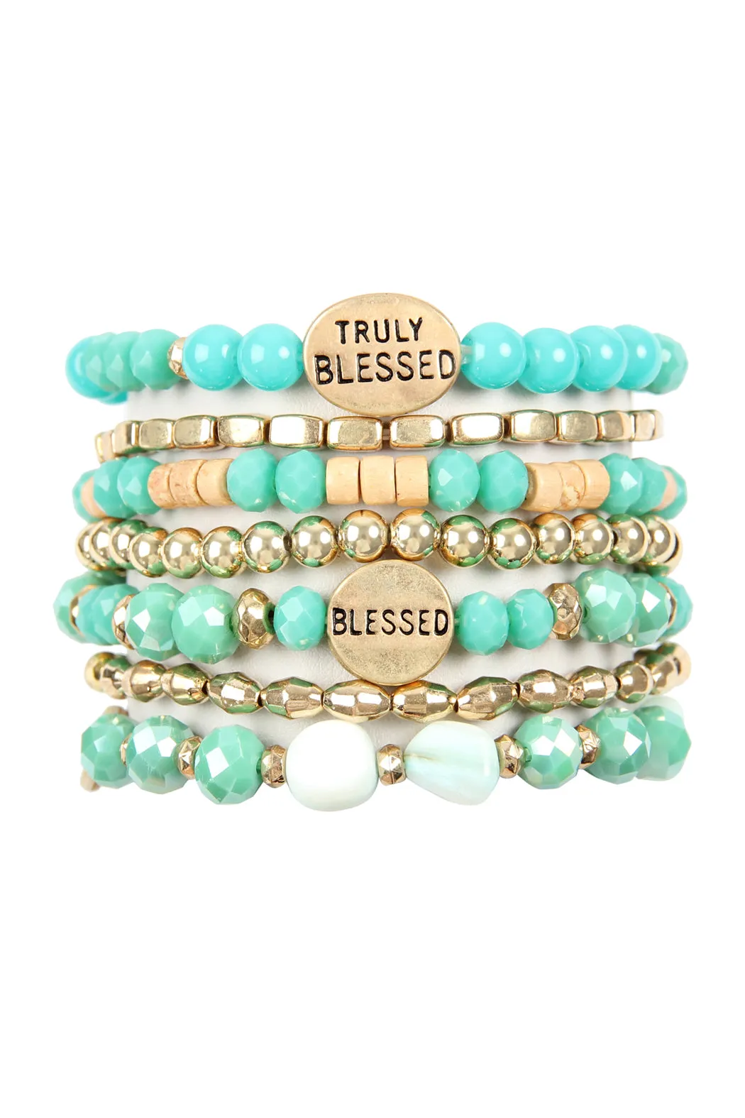 TRULY BLESSED CHARM MIX BEADS BRACELET