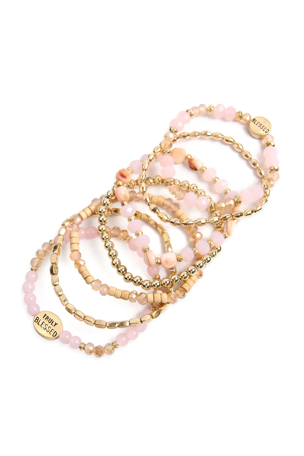 TRULY BLESSED CHARM MIX BEADS BRACELET