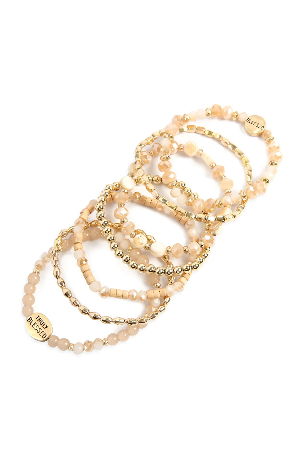 TRULY BLESSED CHARM MIX BEADS BRACELET
