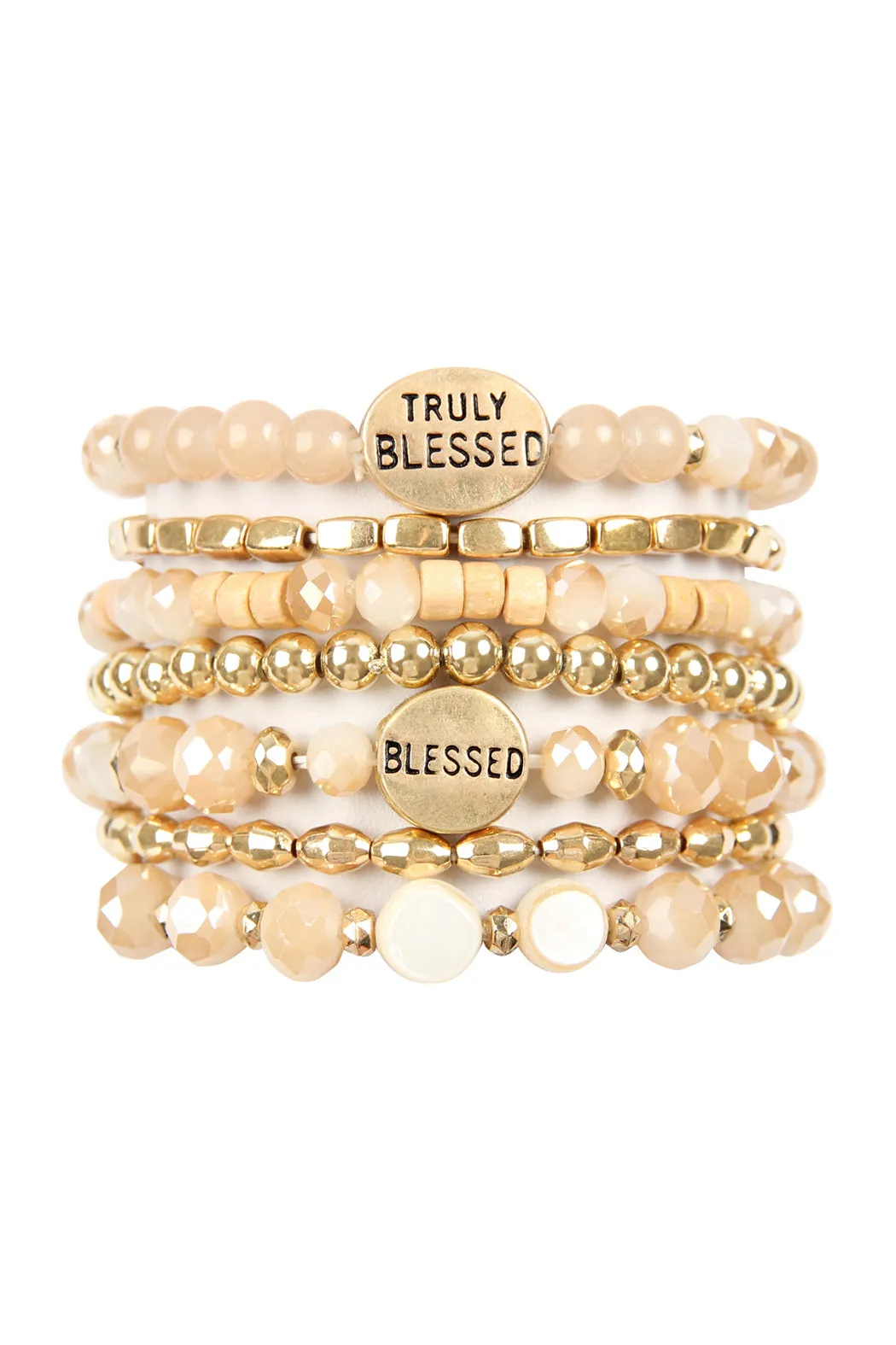 TRULY BLESSED CHARM MIX BEADS BRACELET