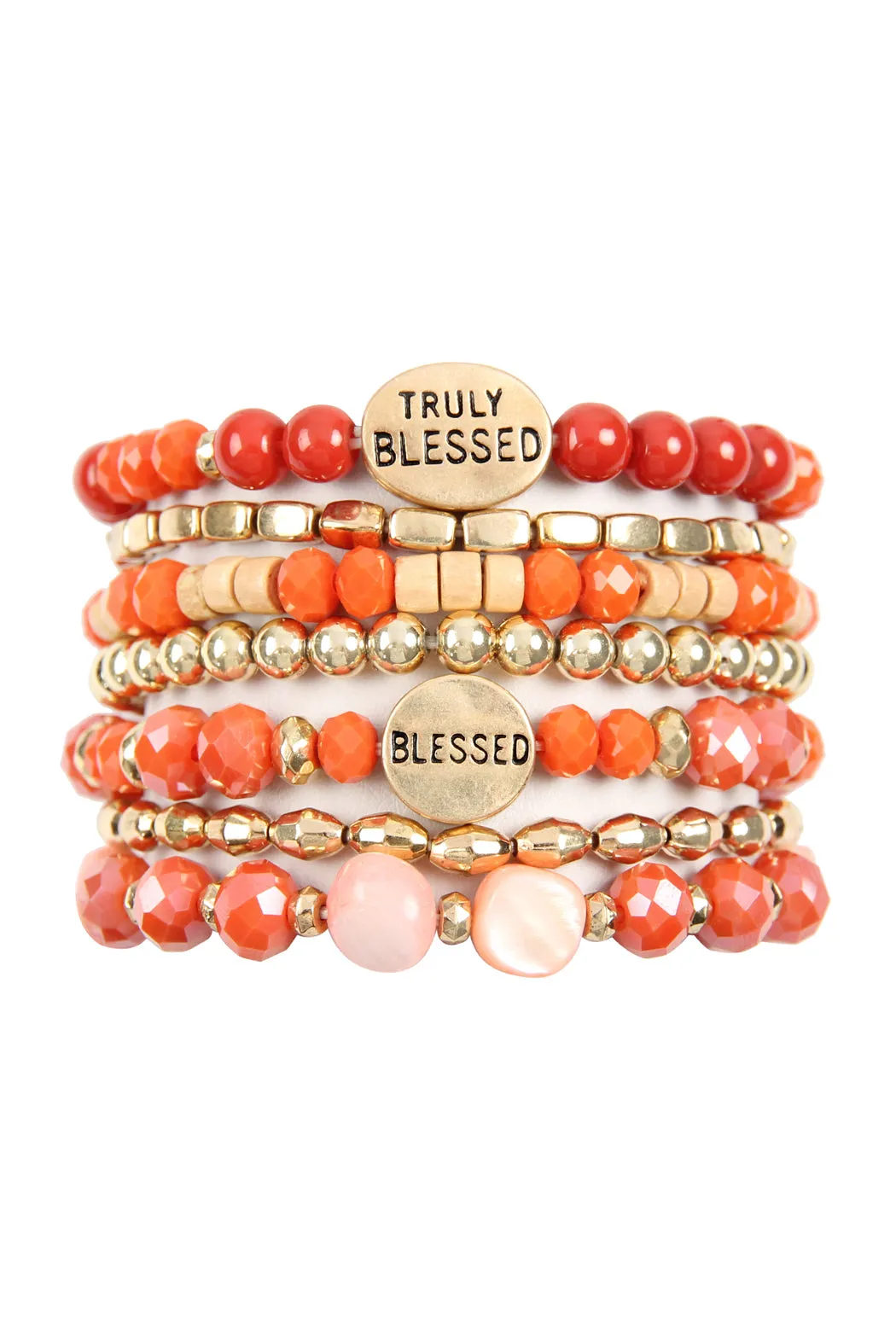 TRULY BLESSED CHARM MIX BEADS BRACELET