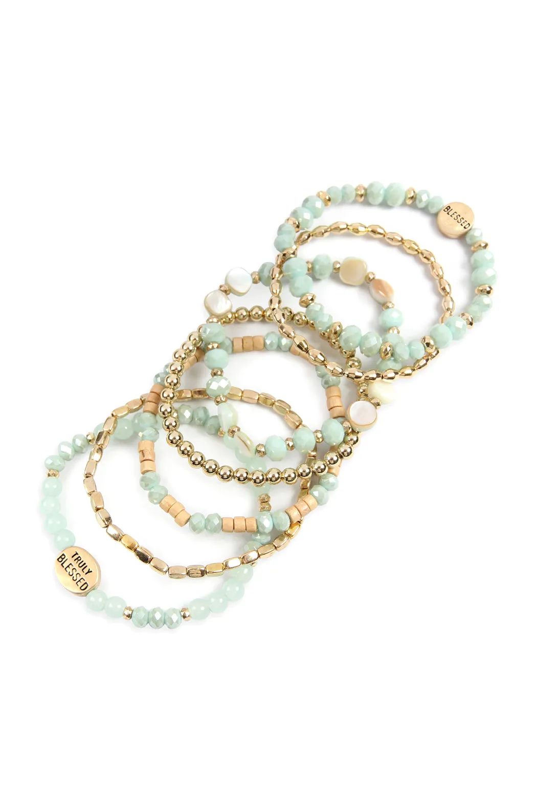 TRULY BLESSED CHARM MIX BEADS BRACELET